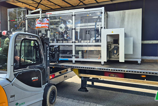 Packaging solution for rice in block bottom bags