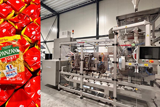 Three Rovema SBS brick pack machines for a leading French pasta producer