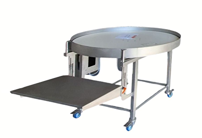 Turntable NEW, stainless steel, 1500 mm, speed adjustable