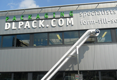 Product infeed belt (feeding e.g. multihead weigher), new, stainless steel