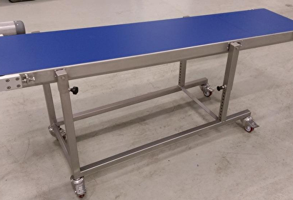 take-away conveyor for ready bags, 400mm wide, new