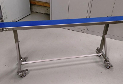 take-away conveyor for ready bags, 150mm wide, new
